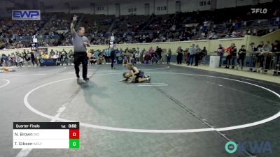 60 lbs Quarterfinal - N`cyla Brown, OKC Saints Wrestling vs Taiclyn Gibson, Wolfpak Wrestling