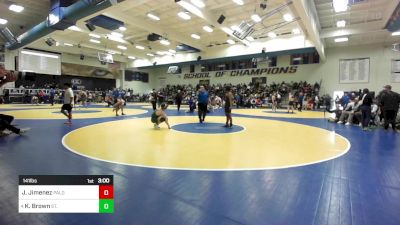 141 lbs Round Of 32 - Jose Jimenez, Paloma Valley vs Kade Brown, St. Edward (OH)