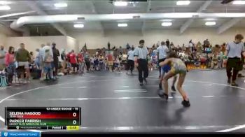 75 lbs Quarterfinal - Selena Hagood, Team Tiger vs Parker Parrish, Legacy Elite Wrestling Club