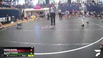 65 lbs Round 3 (6 Team) - Colton Snyder, The Untouchables Purple vs Blakley Garner, Troup