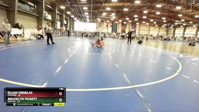 140 lbs Rd# 7- 10:45am Saturday Final Pool - Brooklyn Pickett, Gotcha vs Elijah Ornelas, Cali Red