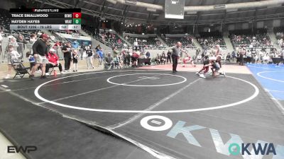76 lbs Semifinal - Trace Smallwood, Dark Cloud Wrestling Club vs Hayden Hayes, Weatherford Youth Wrestling