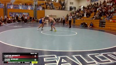 215 lbs Semifinal - Zadek Bowlby, Newberg vs Carter Bennett, Forest Grove