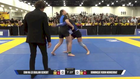 Dominique Robin Monserrat vs Erin Na Lei Okalani Scheidt 2025 World IBJJF Jiu-Jitsu No-Gi Championship