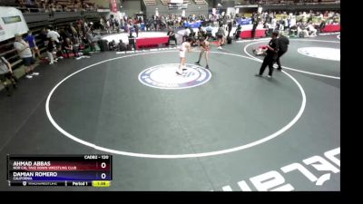 120 lbs Cons. Round 3 - Damian Romero, California vs Ahmad Abbas, Nor Cal Take Down Wrestling Club