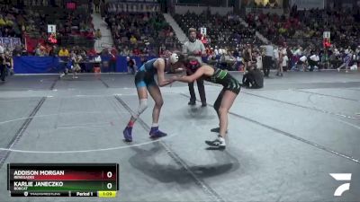 105 lbs Semifinal - Addison Morgan, Renegades vs Karlie Janeczko, Bobcat