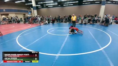 64-66 lbs Round 1 - Micah Dodds, Lofton Style Wrestling Club vs Naomi Marie-Bailey Foster, Best Trained Wrestling