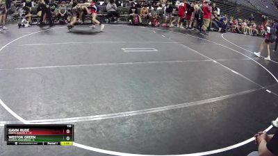 110 lbs Finals (8 Team) - Weston Green, Kansas Anacondas vs Gavin Rude, North Dakota 2