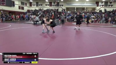 12U-2 lbs Round 1 - Niley Hoeck, Benton Community vs Peyton Gaul, Crestwood Youth Wrestling