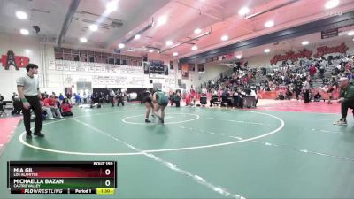 125 lbs Champ. Round 2 - Mia Gil, Los Alamitos vs Michaella Bazan, Castro Valley