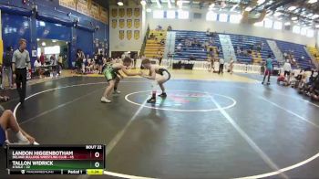 126 lbs Round 6 (8 Team) - Landon Higgenbotham, Deland Bulldog Wrestling Club vs Tallon Widrick, A`Dale