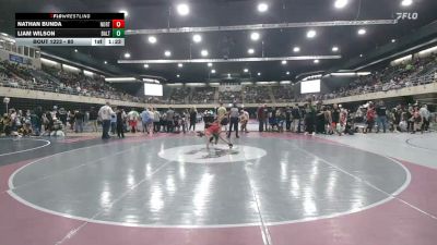 80 lbs Round Of 16 - Nathan Bunda, Northampton vs Liam Wilson, Baltimore