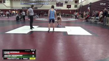 JV-28 lbs 7th Place Match - Chase McDonald, Linn-Mar vs Ashton Middendorp, Northeast Community