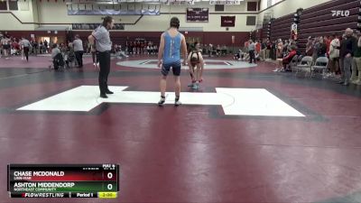 JV-28 lbs 7th Place Match - Chase McDonald, Linn-Mar vs Ashton Middendorp, Northeast Community