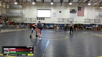 135 lbs 1st Place Match - Paige Carrier, Westview vs Kallee Kester, St Helens