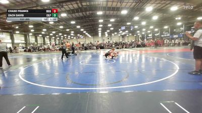 132 lbs Rr Rnd 1 - Chase Franks, Roughnecks - HSB vs Zach Davis, Culpeper Legends - HSB