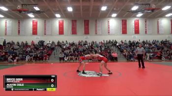 132 lbs Semifinal - Austin Ogle, Revere vs Bryce Geer, Canton South