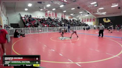 110 lbs Cons. Round 2 - Jennifer Escobar, West Valley vs Yensy Sandoval (Victoriano), Perris