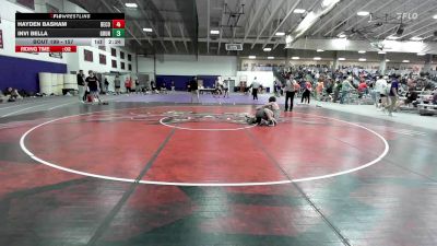 157 lbs Cons. Round 2 - Invi Bella, Graceland University vs Hayden Basham, Benedictine College