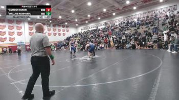 157 lbs Quarterfinal - Louden Dixon, West Holmes vs Dallas Korponic, Hartland