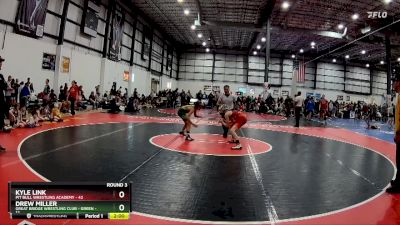 90 lbs Round 3 (6 Team) - Kyle Link, PIT BULL WRESTLING ACADEMY vs Drew Miller, GREAT BRIDGE WRESTLING CLUB - GREEN