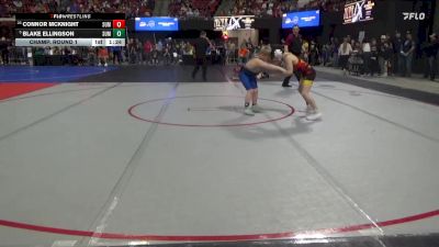 113 lbs Champ. Round 1 - Blake Ellingson, Mine Yard Dogs Wrestling Club vs Connor McKnight, Billings Wrestling Club