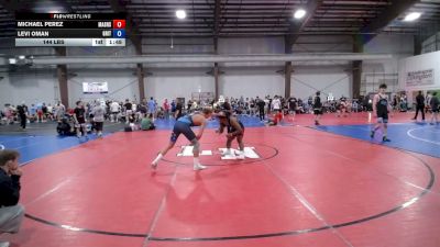 144 lbs Semifinal - Michael Perez, Mat Assassins Red - HS vs Levi Oman, Grit Red - HSB
