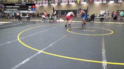285 lbs Cons. Semis - Travin Thomas, Iowa vs Lakyr Peska, Trojan Warrior Elite Wrestling Club
