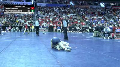 1A-132 lbs Champ. Round 2 - Brock Morris, Cascade vs Matthew Crimmins, St. Edmond