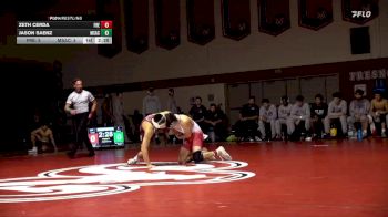 141 lbs Finals (2 Team) - Jason Saenz, Mt San Antonio College vs Zeth Cerda, Fresno City College