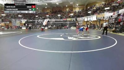 138 lbs Champ. Round 1 - Justin Failer, St. Marys Hs vs Seth Ellis, Caney Valley Hs