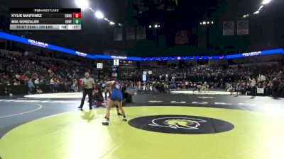 125 lbs Consi Of 16 #1 - Kylie Martinez, Corona (SS) vs Mia Gonzales, Central Union (SD)