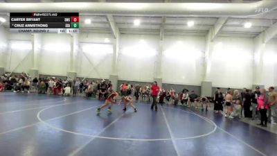 87 lbs Champ. Round 2 - Carter Bryant, Shootbox Wrestling Club vs Cruz Armstrong, Sublime Wrestling Academy