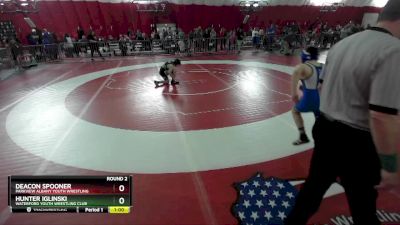 108-118 lbs Round 2 - Hunter Iglinski, Waterford Youth Wrestling Club vs Deacon Spooner, Parkview Albany Youth Wrestling