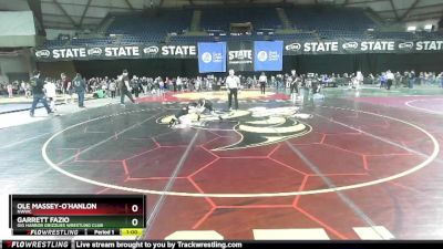 74 lbs Cons. Round 3 - Ole Massey-O`Hanlon, NWWC vs Garrett Fazio, Gig Harbor Grizzlies Wrestling Club