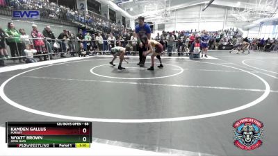 68 lbs Cons. Round 3 - Wyatt Brown, Open Mats vs Kamden Gallus, Pursuit