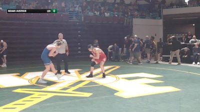132 lbs Quarterfinal - Brian Lawter, Palmetto vs Noah Justice, Loris