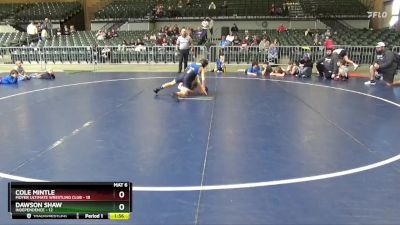 106 lbs Round 2 (4 Team) - Dawson Shaw, Independence vs Cole Mintle, Moyer Ultimate Wrestling Club