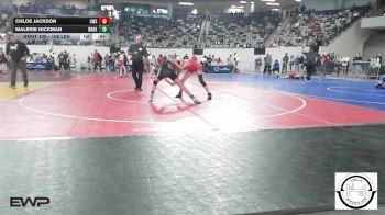 108 lbs Consi Of 16 #1 - Chloe Jackson, Comanche MS vs Malerie Hickman, Broken Arrow Girls Junior High