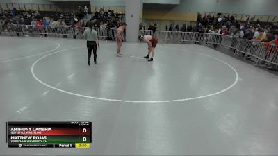 190 lbs Champ. Round 2 - Matthew Rojas, Wrestling University-FL vs Anthony Cambria, Izzy Style Wrestling