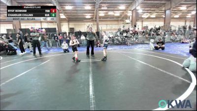 52 lbs Consi Of 8 #2 - Jackson Kreamer, Lone Grove Takedown Club vs Olivia Alcantar, Comanche Takedown Club