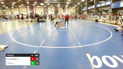 113 lbs Rr Rnd 2 - Peyton Schoettle, Indiana Outlaws Black vs Tyler Tun, The Fort Hammers Maroon