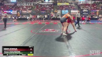 G - 235 lbs Champ. Round 2 - Kenna Schmaus, Missoula Hellgate (Girls) vs Teaka Mahlmeister, Billings Senior High School (Girls)