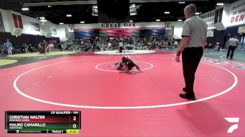 144 lbs Cons. Round 2 - Christian Walter, Redondo Union vs Mauro Camarillo, Workman
