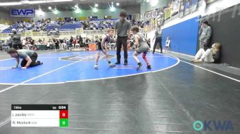 73 lbs Consi Of 4 - Jaxx Pauley, Grover Rains Wrestling Club vs Riley Mcclure, Raw Wrestling Club