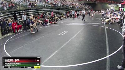 150 lbs Round 5 (6 Team) - Darrell Hicks, Indiana Gold vs Kamden Boyles, Nebraska Blue