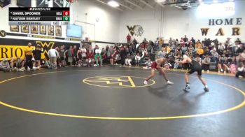 132 lbs Quarterfinal - Kayden Bentley, Wapsie Valley vs Daniel Spooner, Newman Catholic