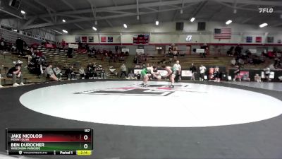 157 lbs Quarterfinal - Jake Nicolosi, Mount Olive vs Ben Durocher, Wisconsin-Parkside