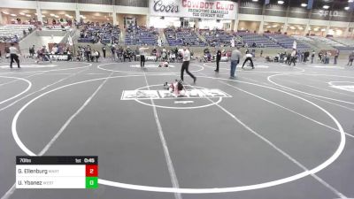 70 lbs Rr Rnd 2 - Grayson Ellenburg, Martinez School Of Wrestling vs Uriah Ybanez, West Amarillo Rhinos