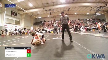 76 lbs Round Of 16 - Sean Barton, Warrior Wrestling Club vs Josey Voss, Skiatook Youth Wrestling